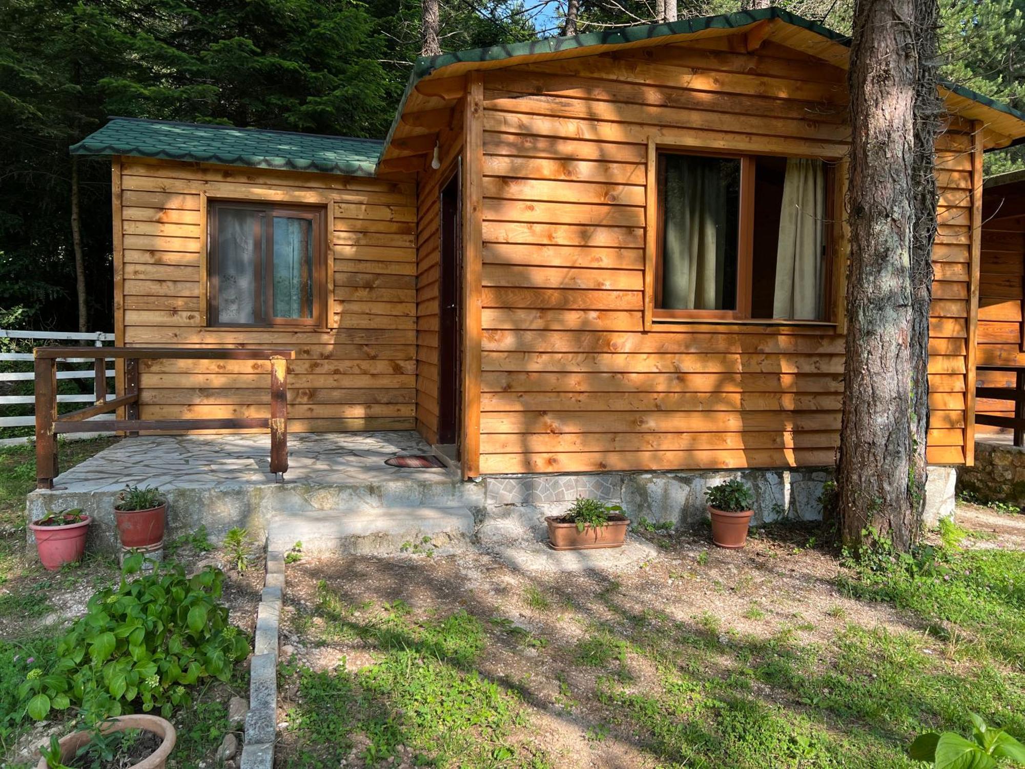 Bujtina Uji I Panjes, Log Cabins Dukat Экстерьер фото